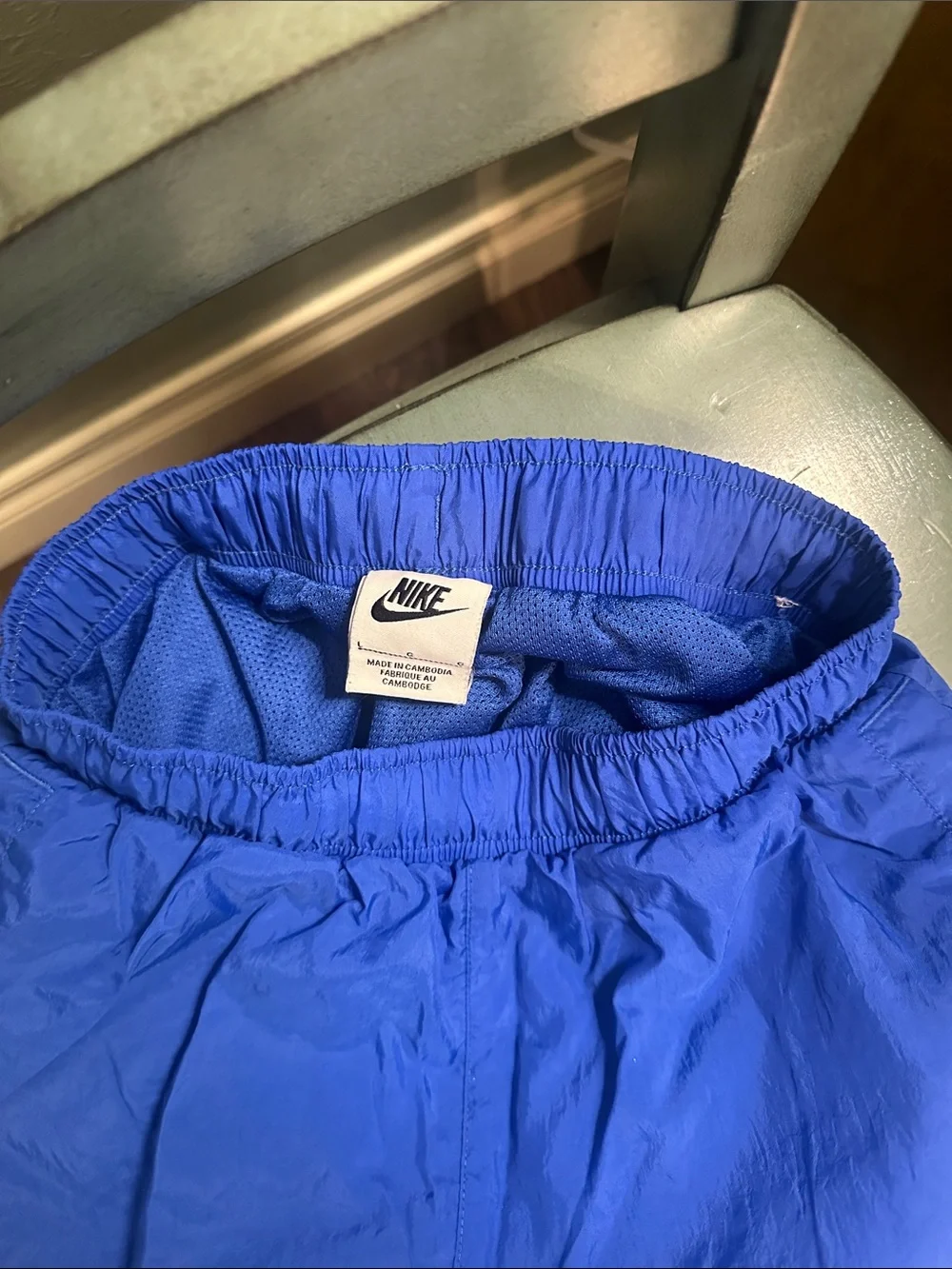 Nike Royal Blue Shorts with White Logo